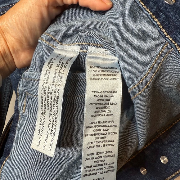 Calvin Klein Tucker Denim Blue Women's Jacket. Size S - Picture 9 of 9